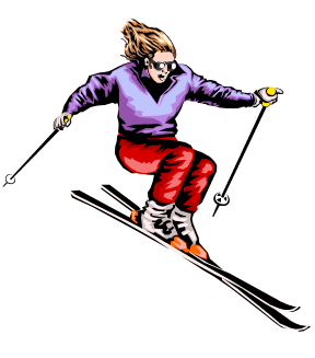 skiing